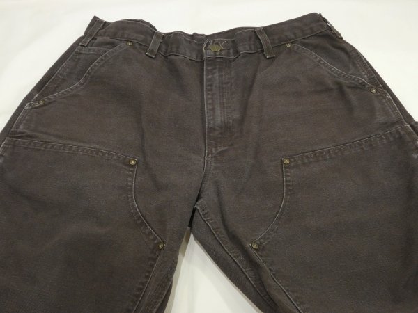 画像4: 10s Carhartt DOUBLE KNEE DUCK PAINTER WORK PANTS DARK BROWN (4)