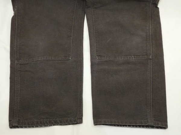 画像7: 10s Carhartt DOUBLE KNEE DUCK PAINTER WORK PANTS DARK BROWN (7)