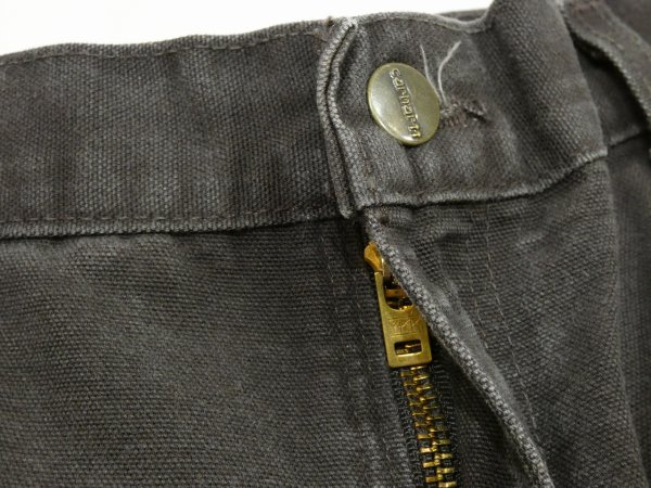 画像5: 10s Carhartt DOUBLE KNEE DUCK PAINTER WORK PANTS DARK BROWN (5)