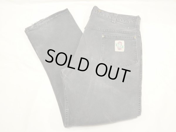 画像3: 80s 90s KEY BLACK DENIM WORK PANTS MADE IN USA (3)