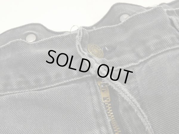 画像5: 80s 90s KEY BLACK DENIM WORK PANTS MADE IN USA (5)