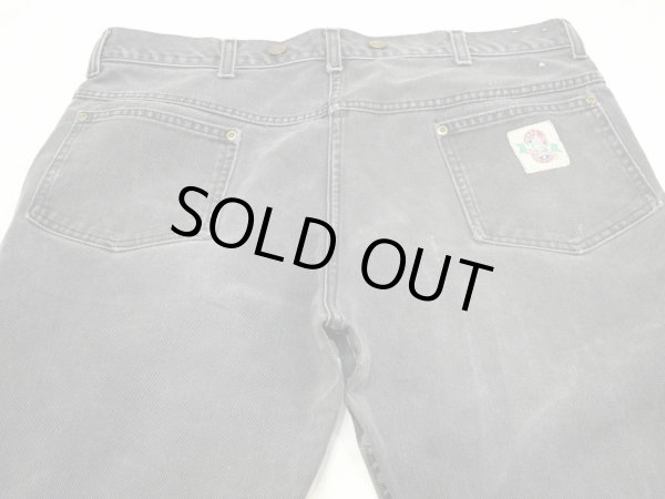 画像10: 80s 90s KEY BLACK DENIM WORK PANTS MADE IN USA (10)
