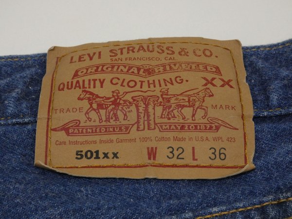 画像11: 90s Levi's 501 DARK BLUE DENIM PANTS MADE IN USA (11)