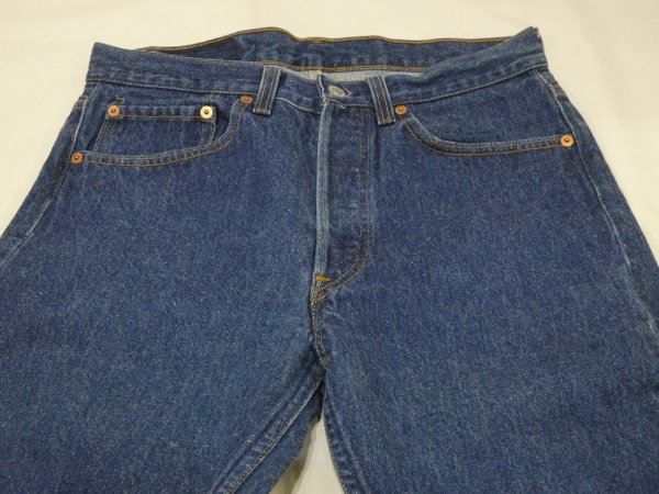 画像4: 90s Levi's 501 DARK BLUE DENIM PANTS MADE IN USA (4)