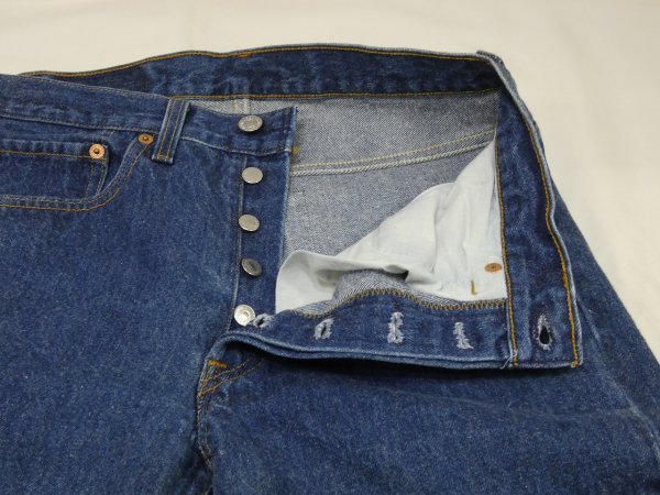 画像5: 90s Levi's 501 DARK BLUE DENIM PANTS MADE IN USA (5)