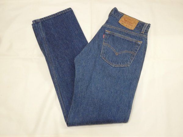画像3: 90s Levi's 501 DARK BLUE DENIM PANTS MADE IN USA (3)
