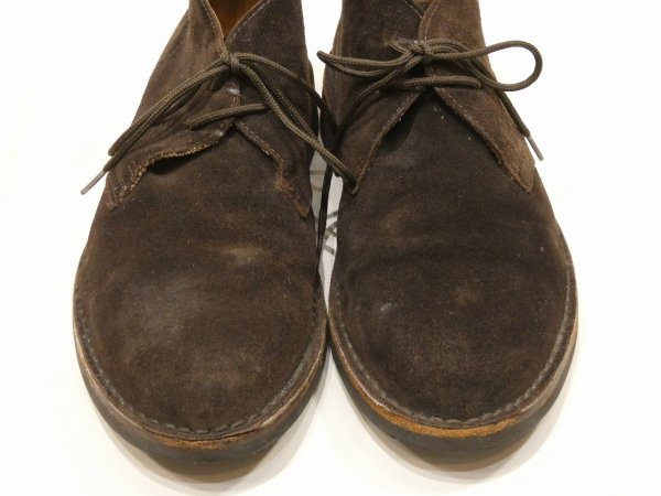 画像7: 90s 00s BROOKS BROTHERS SUEDE CHUKKA BOOTS MADE IN ITALY (7)