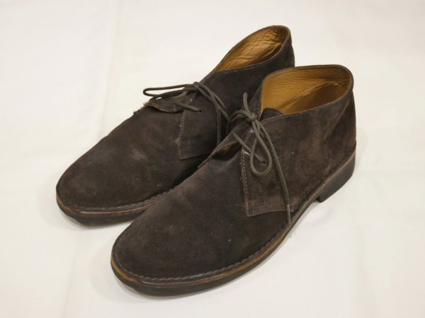 画像3: 90s 00s BROOKS BROTHERS SUEDE CHUKKA BOOTS MADE IN ITALY (3)