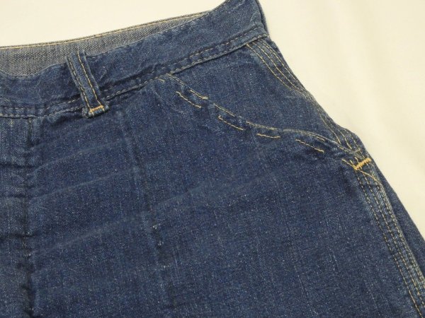 画像7: 50s UNKNOWN BAKER STYLE DENIM WORK PANTS (7)