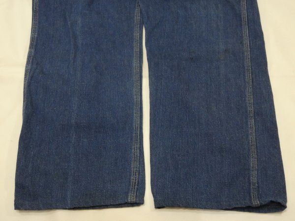 画像9: 50s UNKNOWN BAKER STYLE DENIM WORK PANTS (9)