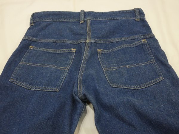画像13: 50s UNKNOWN BAKER STYLE DENIM WORK PANTS (13)