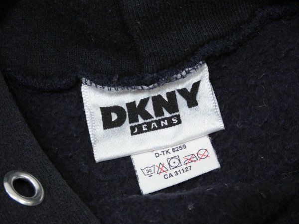 画像3: 90s DKNY JEANS REVERSE WEAVE STYLE SWEAT HOODIE PARKA MADE IN USA (3)