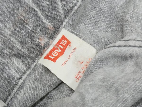 画像14: 80s Levi's 70507-0216 ACID WASH GRAY DENIM JACKET GJ MADE IN USA (14)