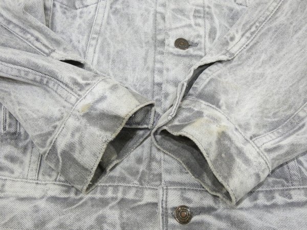画像12: 80s Levi's 70507-0216 ACID WASH GRAY DENIM JACKET GJ MADE IN USA (12)