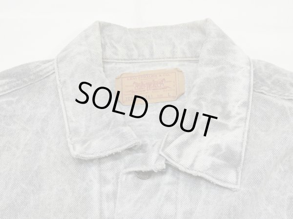 画像4: 80s Levi's 70507-0216 ACID WASH GRAY DENIM JACKET GJ MADE IN USA (4)