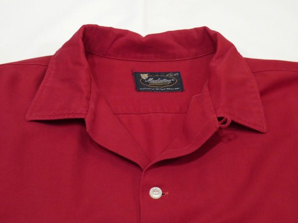 画像4: 60s Manhattan LOOP COLLAR COTTON BOX SHIRT  (4)