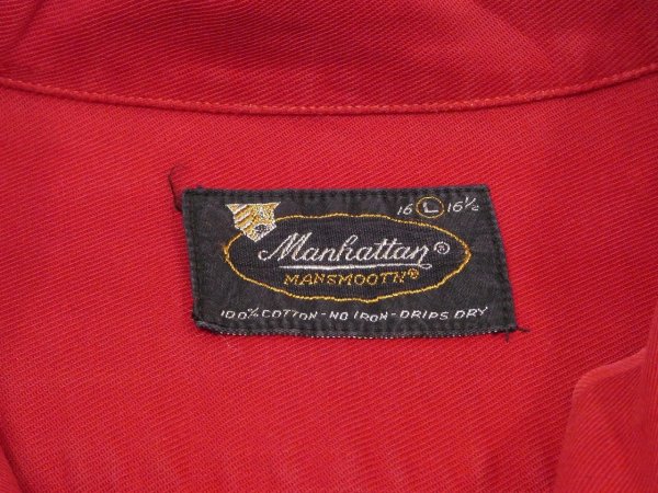 画像3: 60s Manhattan LOOP COLLAR COTTON BOX SHIRT  (3)