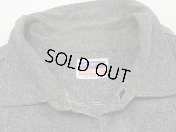 画像5: 50s JC Penney BIG MAC SALT&PEPER BLACK CHAMBRAY SHIRT (5)