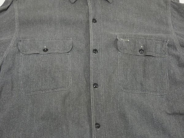 画像6: 50s JC Penney BIG MAC SALT&PEPER BLACK CHAMBRAY SHIRT (6)