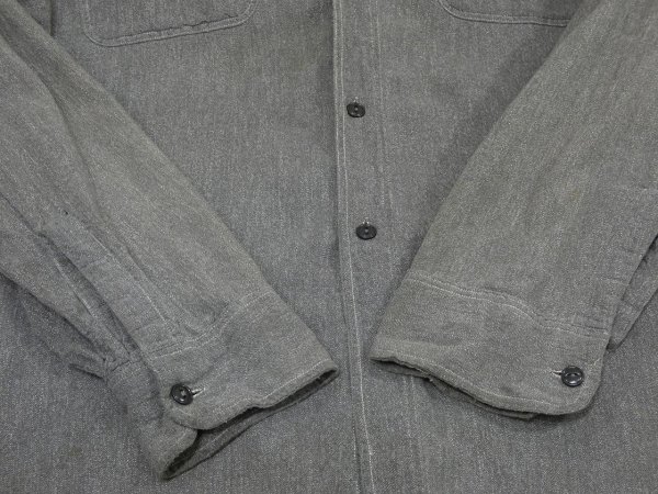 画像11: 50s JC Penney BIG MAC SALT&PEPER BLACK CHAMBRAY SHIRT (11)