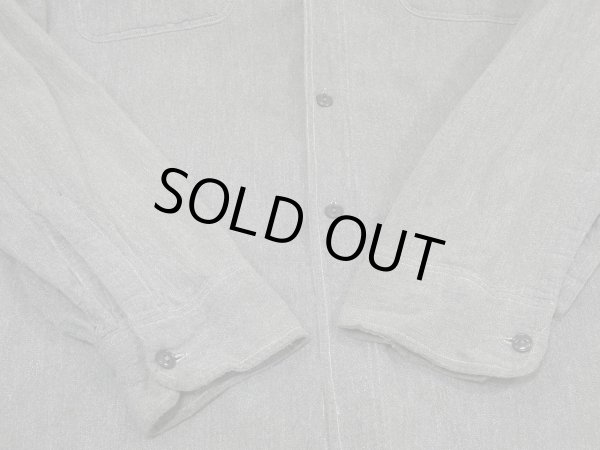 画像11: 50s JC Penney BIG MAC SALT&PEPER BLACK CHAMBRAY SHIRT (11)