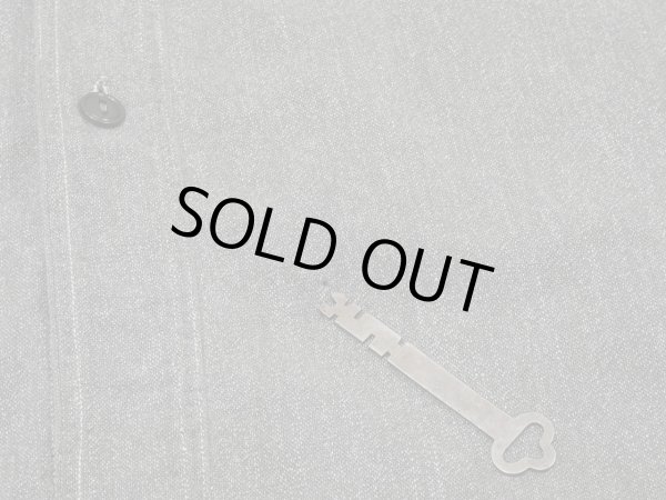 画像8: 50s JC Penney BIG MAC SALT&PEPER BLACK CHAMBRAY SHIRT (8)