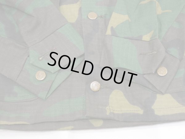 画像8: 70s Key IMPERIAL RIP STOP WOODLAND CAMO HUNTING CHORE JACKET COVERALL NOS (8)