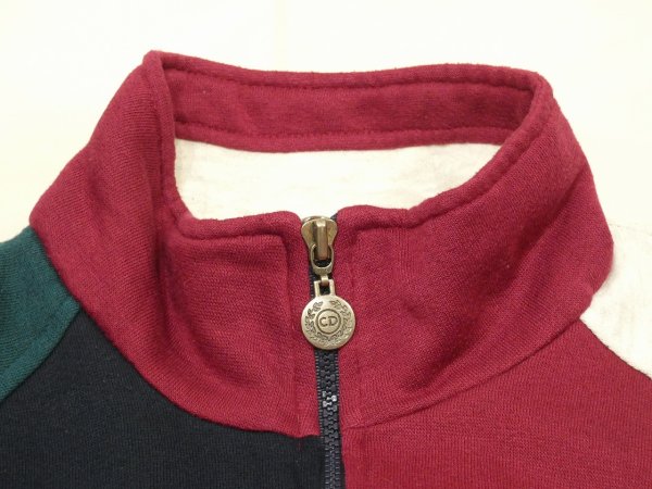 画像5: 80s 90s Christian Dior MONSIEUR CRAZY PATTERN SWEAT BLOUSON SWING TOP (5)