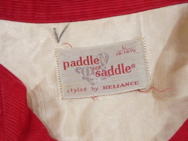画像3: 60s Paddle＆Saddle OPEN COLLAR CORDUROY SHIRT (3)