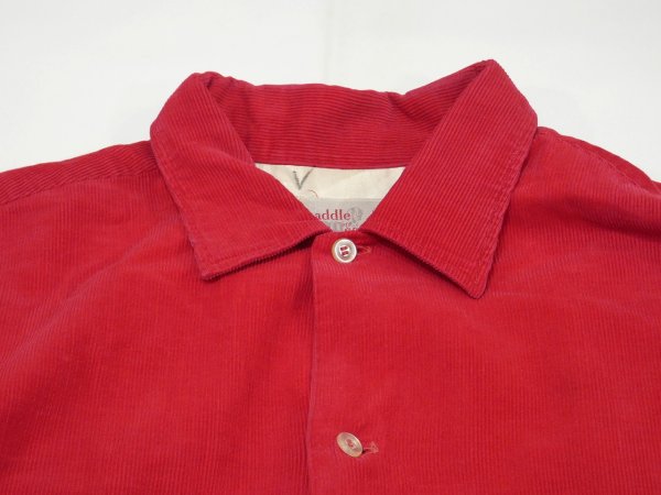 画像5: 60s Paddle＆Saddle OPEN COLLAR CORDUROY SHIRT (5)