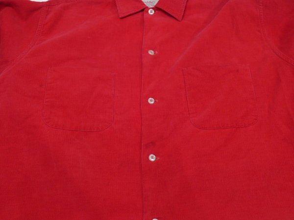 画像6: 60s Paddle＆Saddle OPEN COLLAR CORDUROY SHIRT (6)