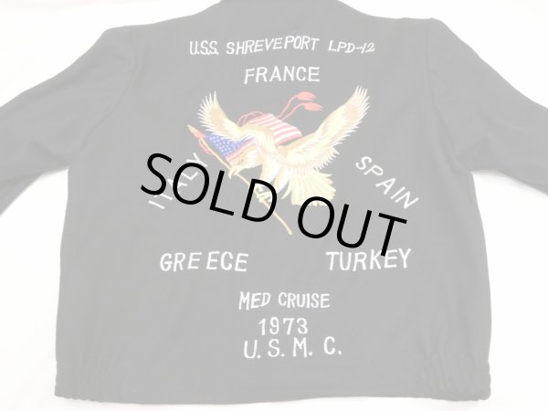 画像9: 70s US NAVY USN USMC EMBROIDERY SOUVENIR TOUR JACKET (9)
