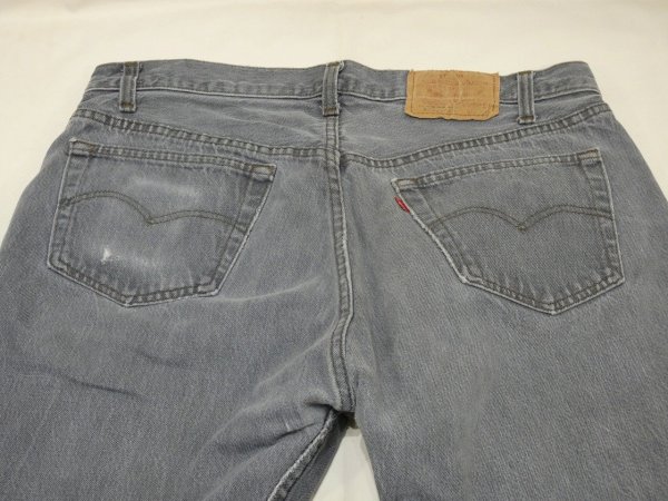 画像11: 80s Levi's 501- 0658 YARN DYED BLACK DENIM PANTS W36L32 MADE IN USA (11)
