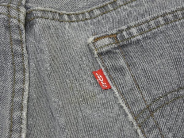 画像13: 80s Levi's 501- 0658 YARN DYED BLACK DENIM PANTS W36L32 MADE IN USA (13)