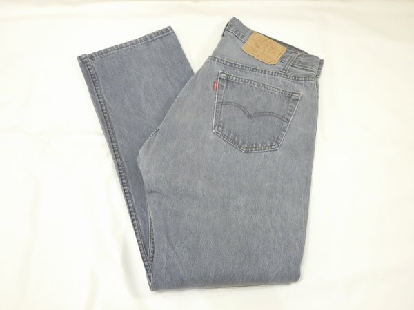 画像3: 80s Levi's 501- 0658 YARN DYED BLACK DENIM PANTS W36L32 MADE IN USA (3)