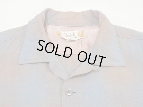 画像4: 60s Frederick & Nelson GRADATION PLAID RAYON LOOP COLLAR SHIRT (4)