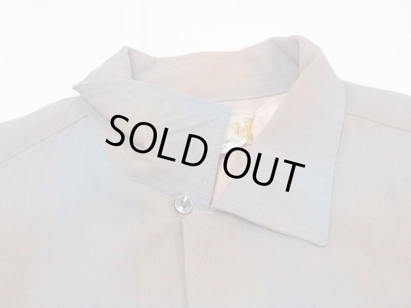 画像5: 60s Frederick & Nelson GRADATION PLAID RAYON LOOP COLLAR SHIRT (5)