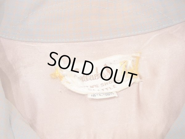 画像3: 60s Frederick & Nelson GRADATION PLAID RAYON LOOP COLLAR SHIRT (3)