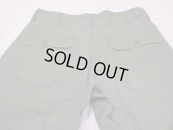 画像10: 60s US ARMY LOUIS ARONOFF Co PX CIVILIAN COTTON POPLIN UTILITY BAKER PANTS (10)