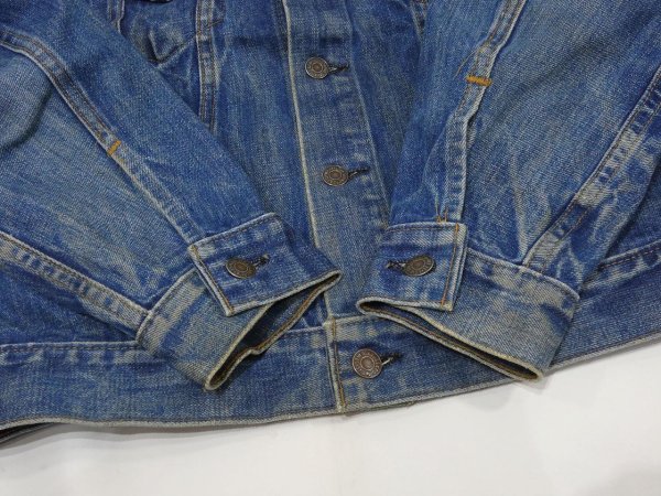 画像10: 70s Levi's 70505-0217 BLANK TAB DENIM JACKET GJ with BEEHIVES (10)