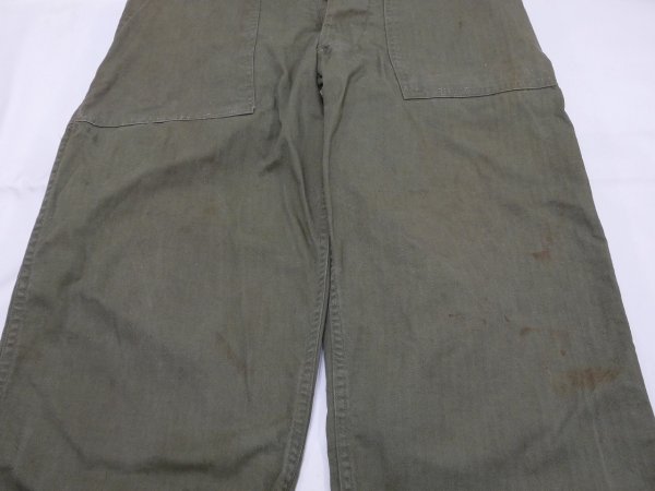 画像6: 50s US ARMYOD-7 M-47 HBT UTILITY TROUSERS BAKER PANTS (6)