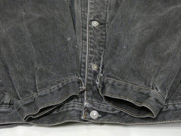 画像7: 80s 90s GAP YARN DYED BLACK DENIM JACKET GJ MADE IN USA (7)