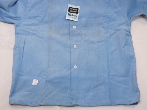 画像6: 50s Hampton CORDUROY LOOP COLLAR SHIRT DEAD STOCK (6)