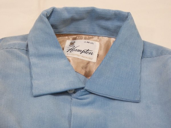 画像4: 50s Hampton CORDUROY LOOP COLLAR SHIRT DEAD STOCK (4)