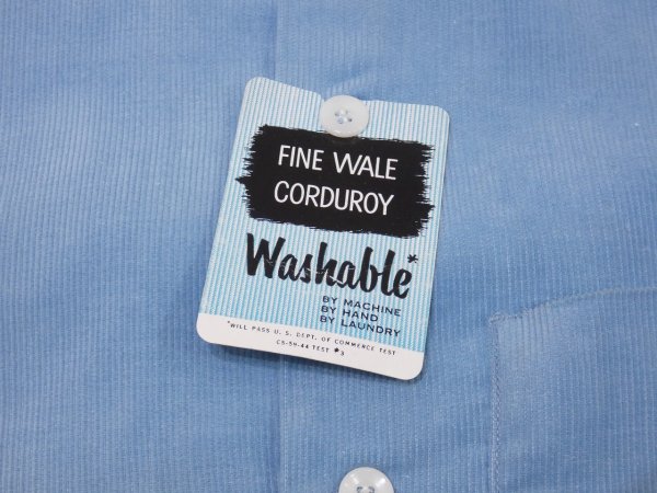 画像7: 50s Hampton CORDUROY LOOP COLLAR SHIRT DEAD STOCK (7)