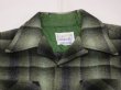 画像4: 60s 70s Cascade OMBRE SHADOW PLAID LOOP COLLAR WOOL SHIRT (4)