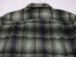 画像10: 60s 70s Cascade OMBRE SHADOW PLAID LOOP COLLAR WOOL SHIRT (10)