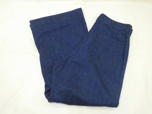 画像3: 50s 60s US NAVY USN DENIM UTILITY TROUSERS PANTS (3)