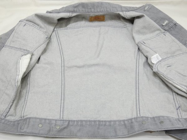 画像9: 80s Levi's 70506-0257 YARN DYED GRAY DENIM JACKET GJ MADE IN USA (9)