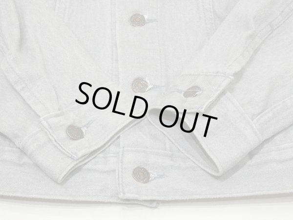 画像7: 80s Levi's 70506-0257 YARN DYED GRAY DENIM JACKET GJ MADE IN USA (7)